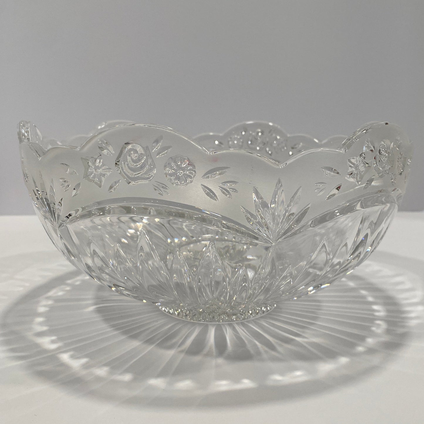 Vintage Oneida Southern Garden Crystal Candy Dishes