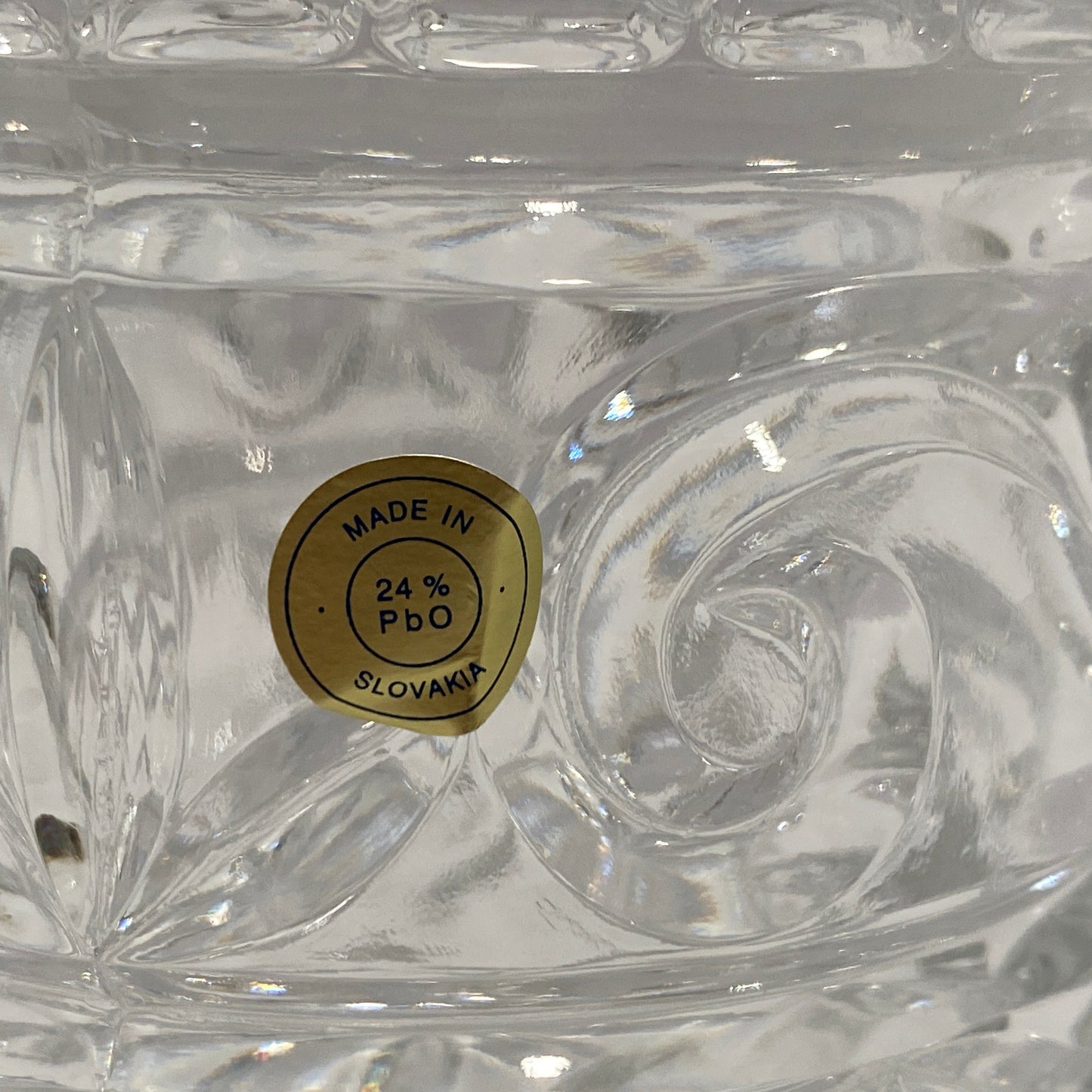 Hand-Cut Slovakian Crystal Jar