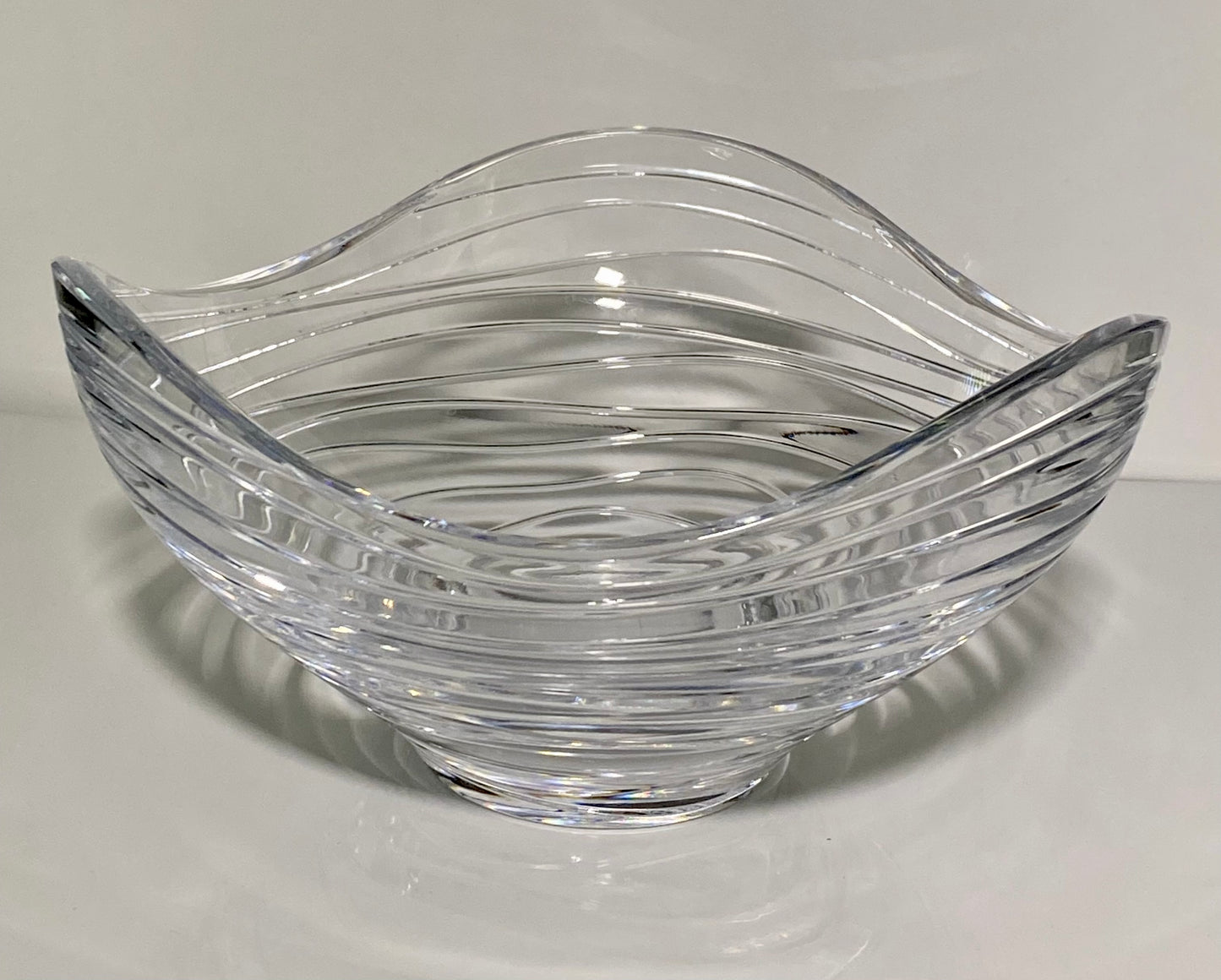 Vintage Mid Century Modern Villeroy & Boch Art Crystal Bowl