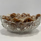 Vintage West German Walther Crystal Floral Bowl
