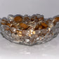 Vintage West German Walther Crystal Floral Bowl