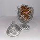 Cristal D'Arques Egg-Shaped Pedestal Jar