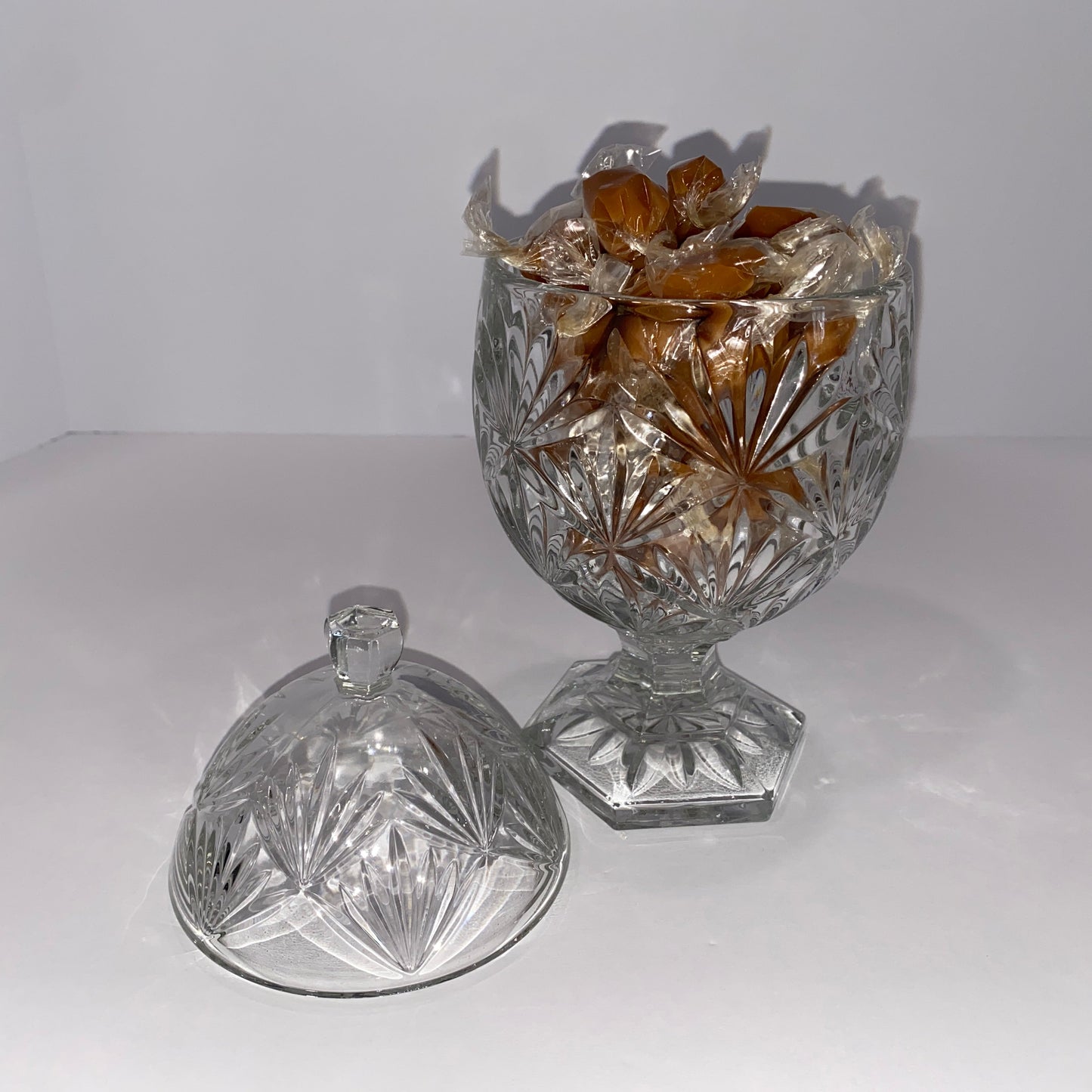 Cristal D'Arques Egg-Shaped Pedestal Jar