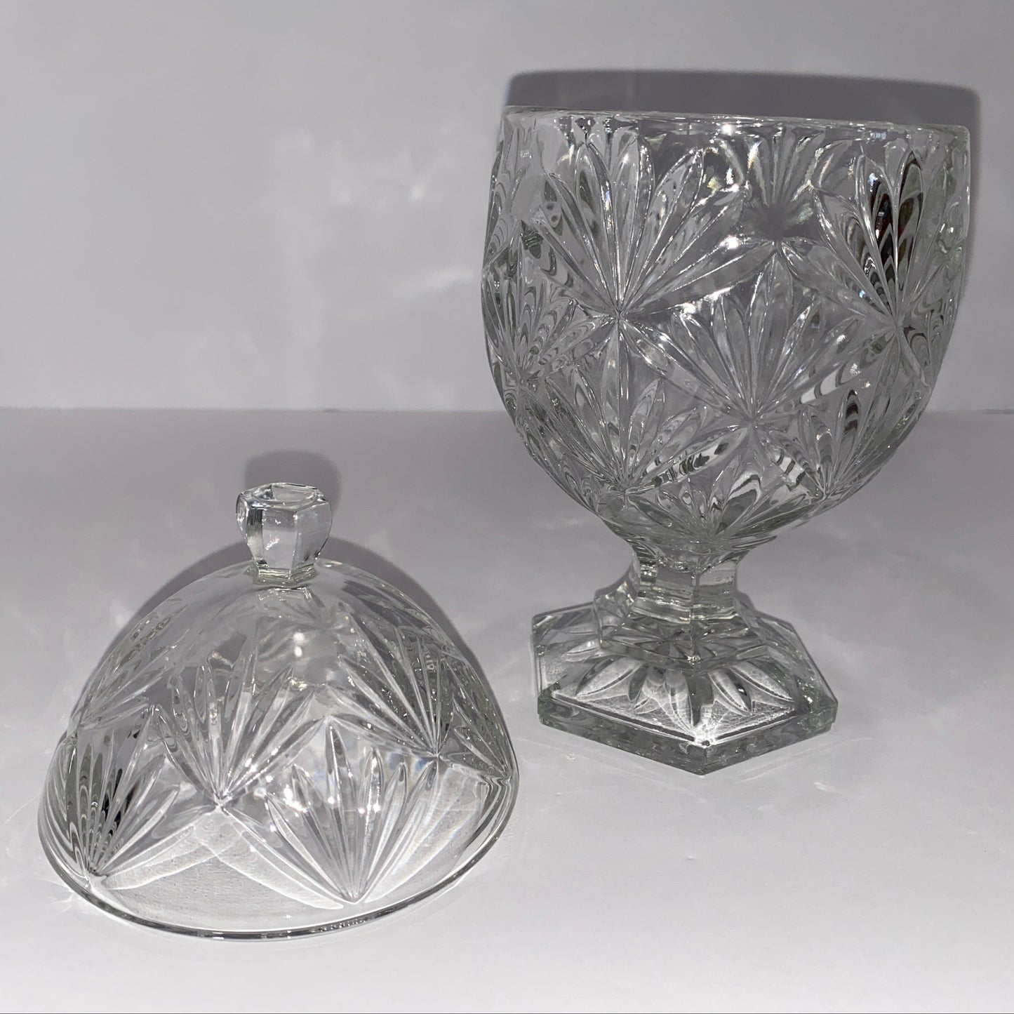 Cristal D'Arques Egg-Shaped Pedestal Jar