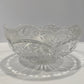 Vintage Oneida Southern Garden Crystal Candy Dishes