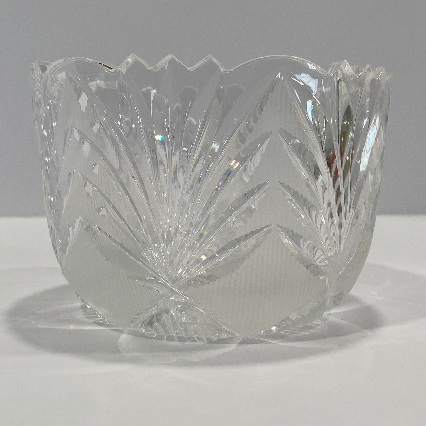 Mikasa German Lead Crystal Sawtooth Bowl