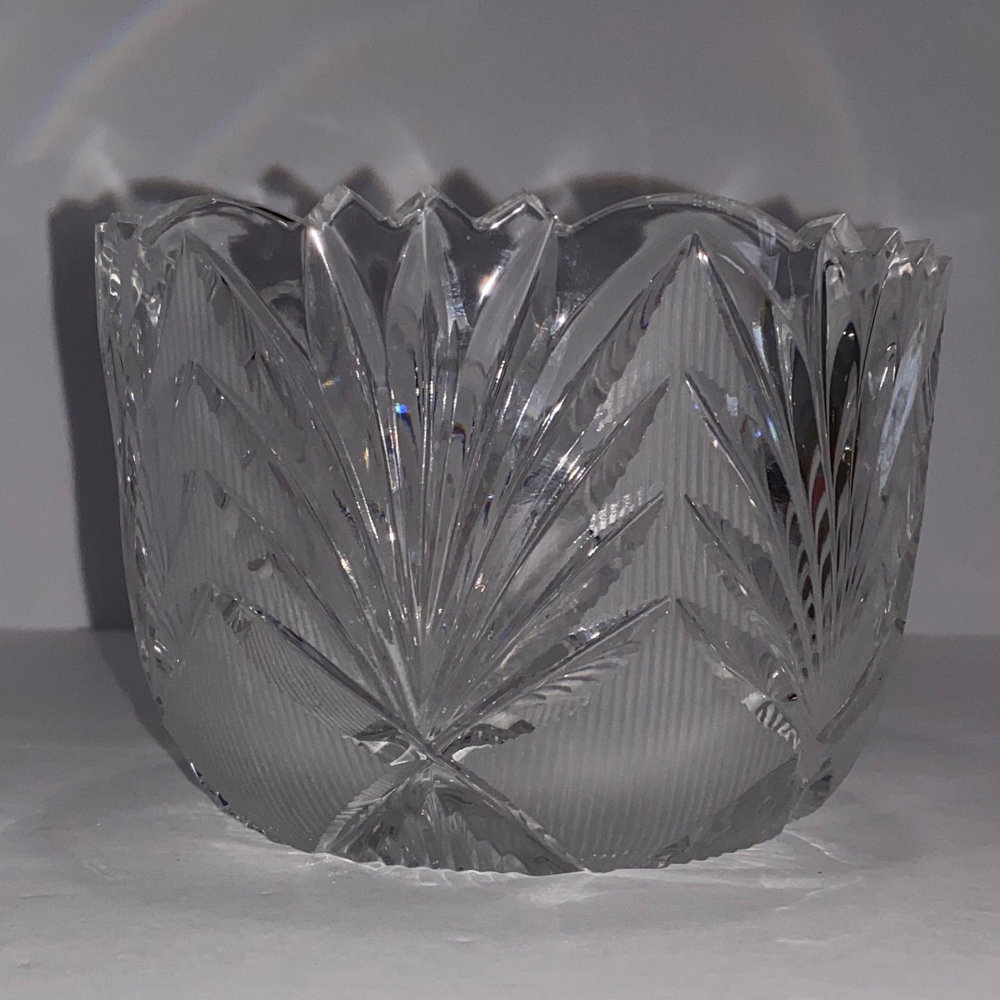 Mikasa German Lead Crystal Sawtooth Bowl