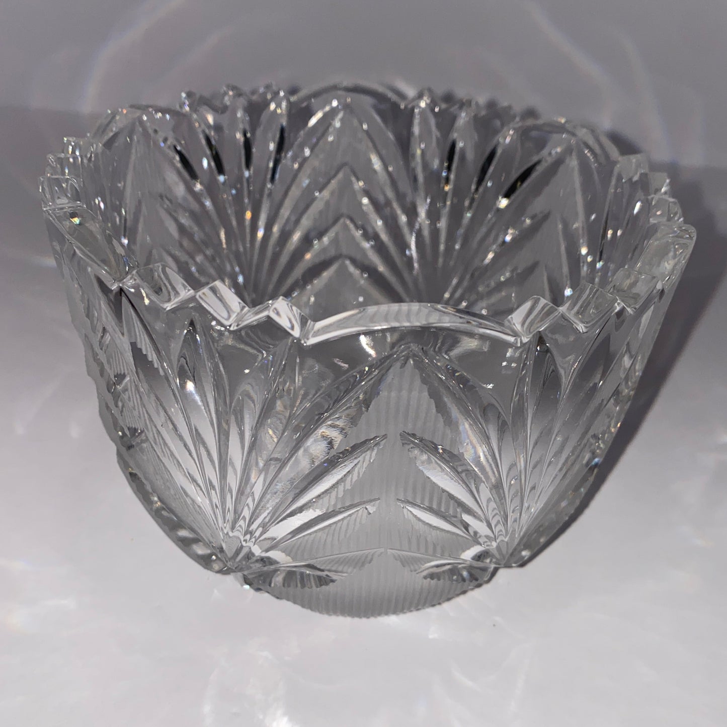 Mikasa German Lead Crystal Sawtooth Bowl