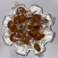 Vintage Fenton Milk Glass Ruffled Pedestal Bowl