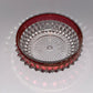 Red rimmed candy dish