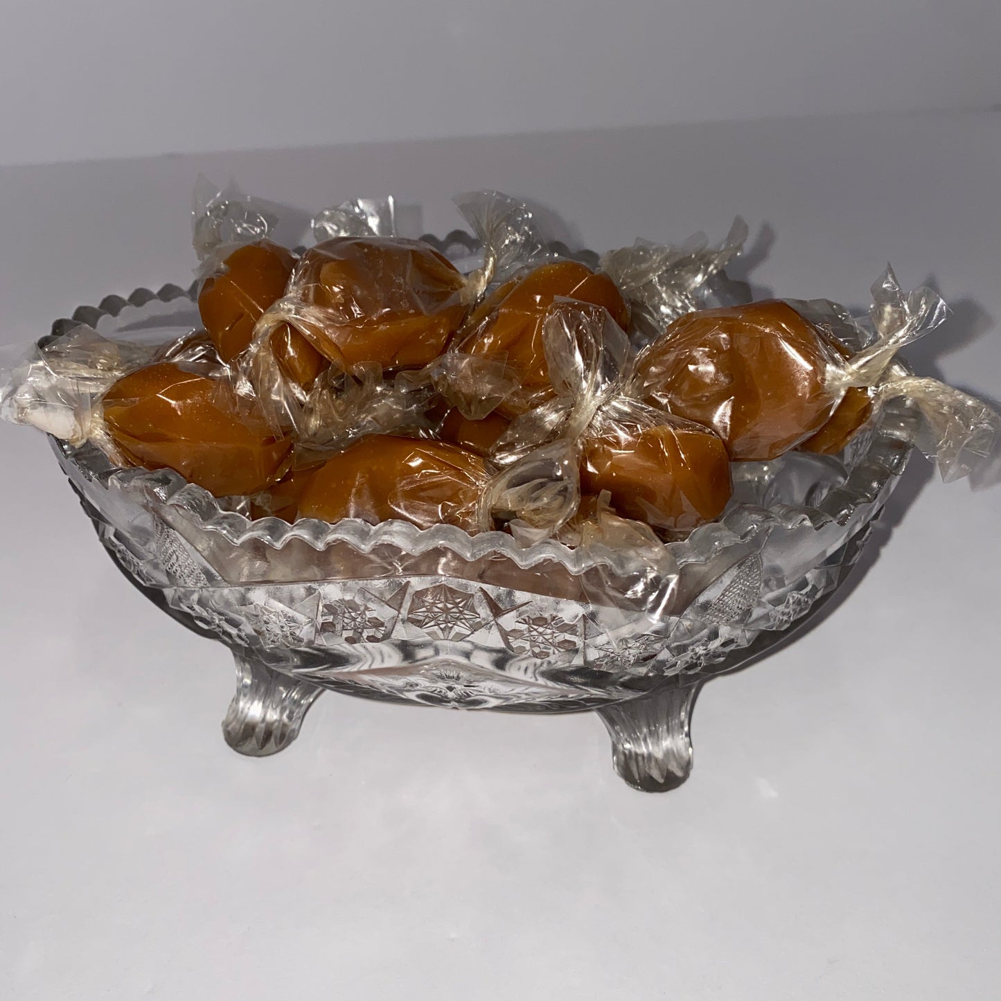 Vintage 4-Footed Starburst Oval Bowl