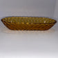10" Amber Indiana Glass Candy Basket