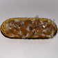 10" Amber Indiana Glass Candy Basket