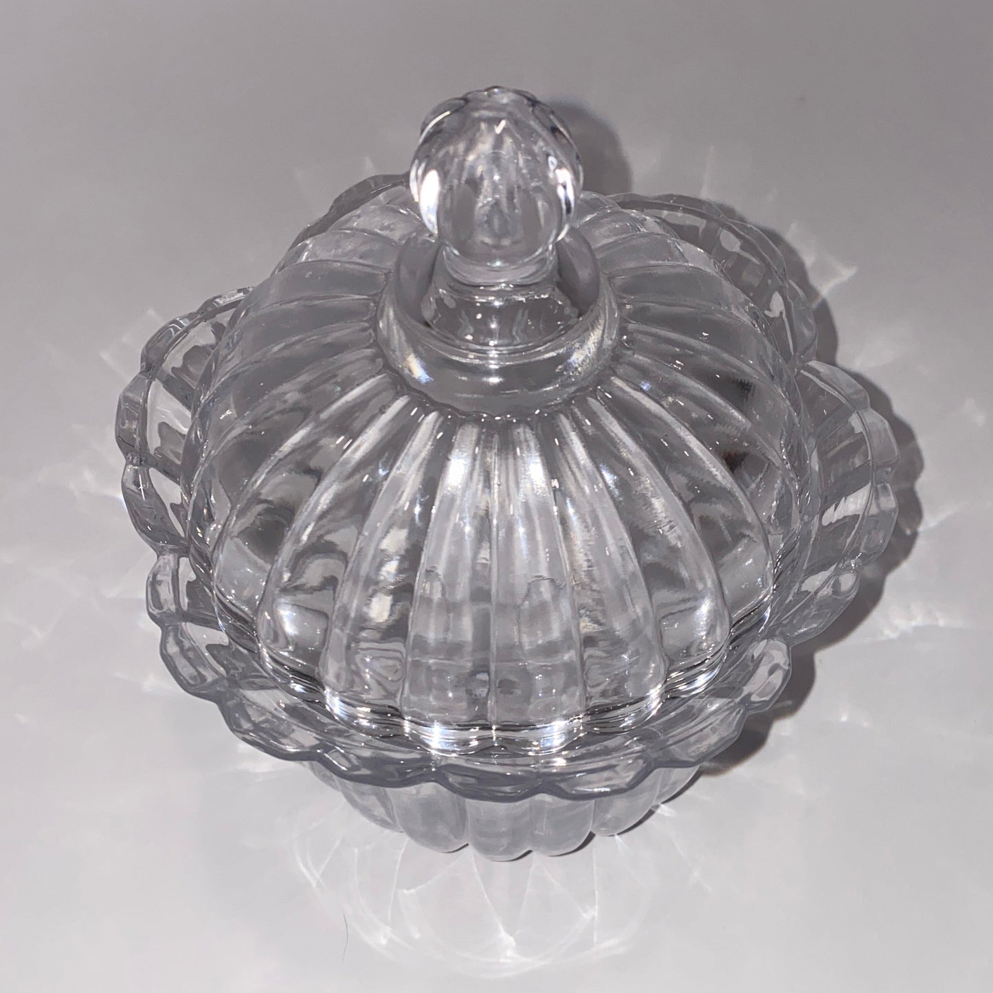 Vintage Anchor Hocking "Presence" Lidded Pillar Jar
