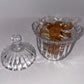 Vintage Anchor Hocking "Presence" Lidded Pillar Jar
