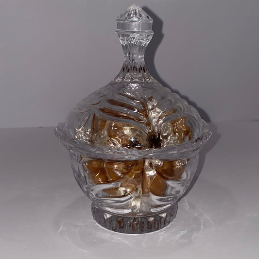 Mikasa Lead Crystal Lidded "Hostess" Jar