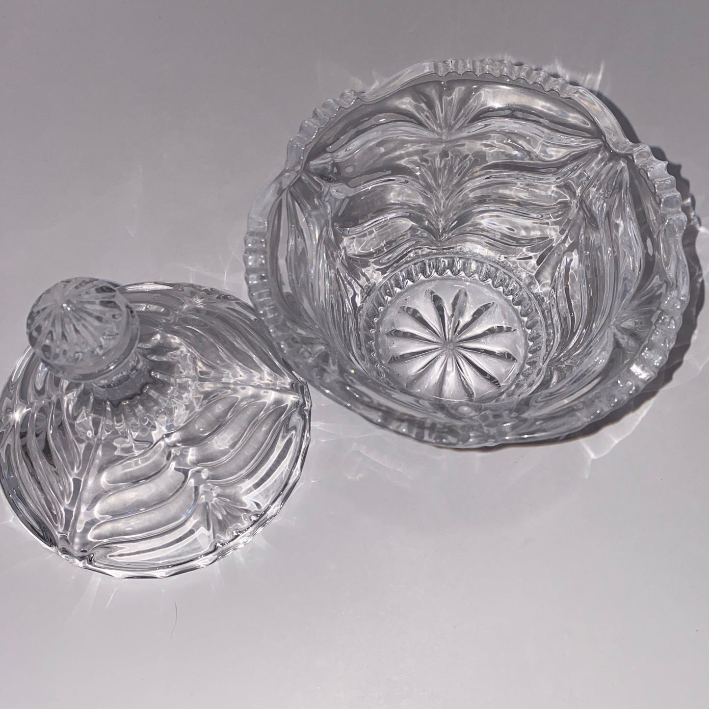 Mikasa Lead Crystal Lidded "Hostess" Jar