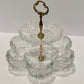 Vintage Mikasa "Springtime" 2-Tier Crystal Blossom Server