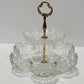 Vintage Mikasa "Springtime" 2-Tier Crystal Blossom Server