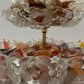 Vintage Mikasa "Springtime" 2-Tier Crystal Blossom Server