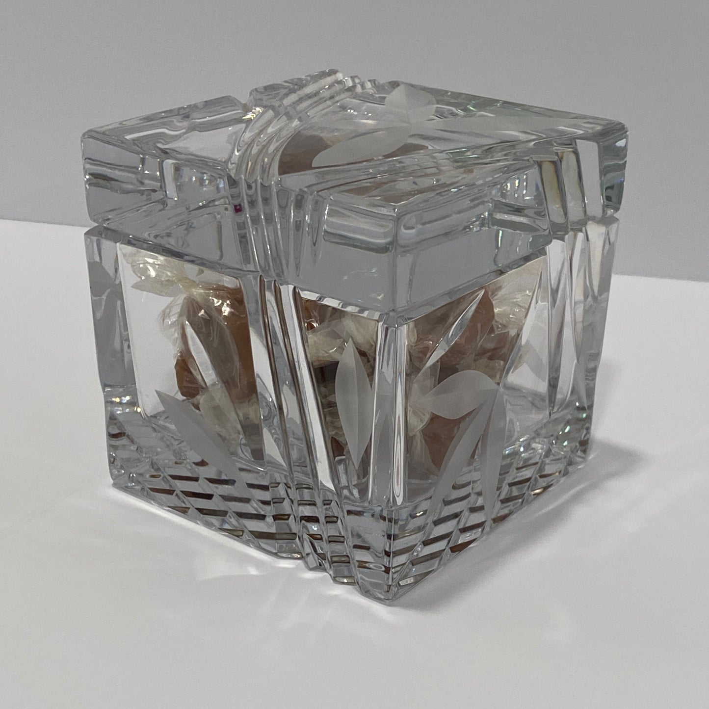 Polish Lead Crystal "Executive" Square Jar