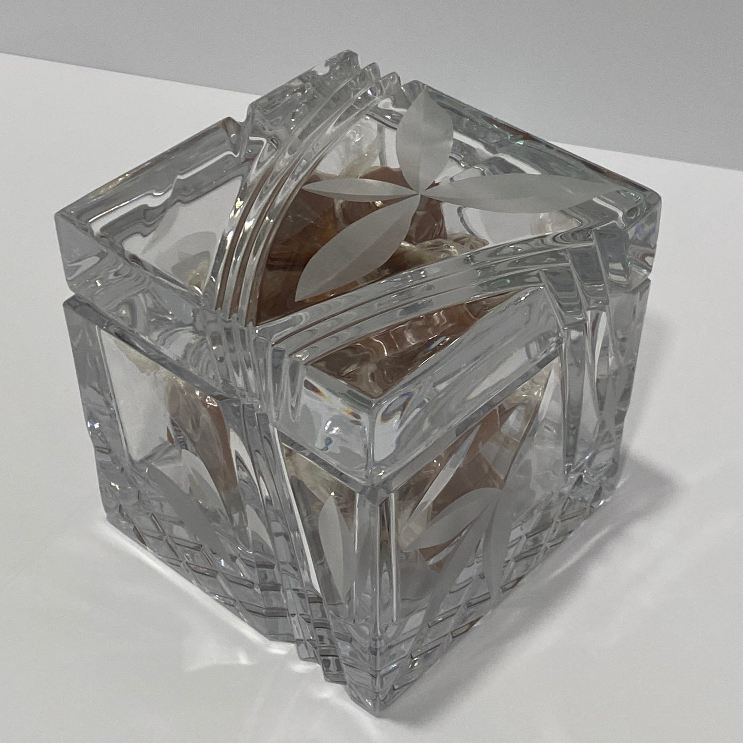 Polish Lead Crystal "Executive" Square Jar