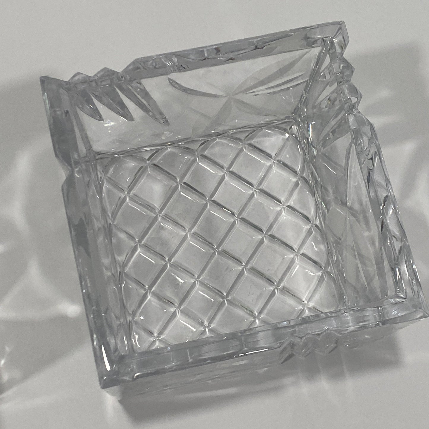 Polish Lead Crystal "Executive" Square Jar