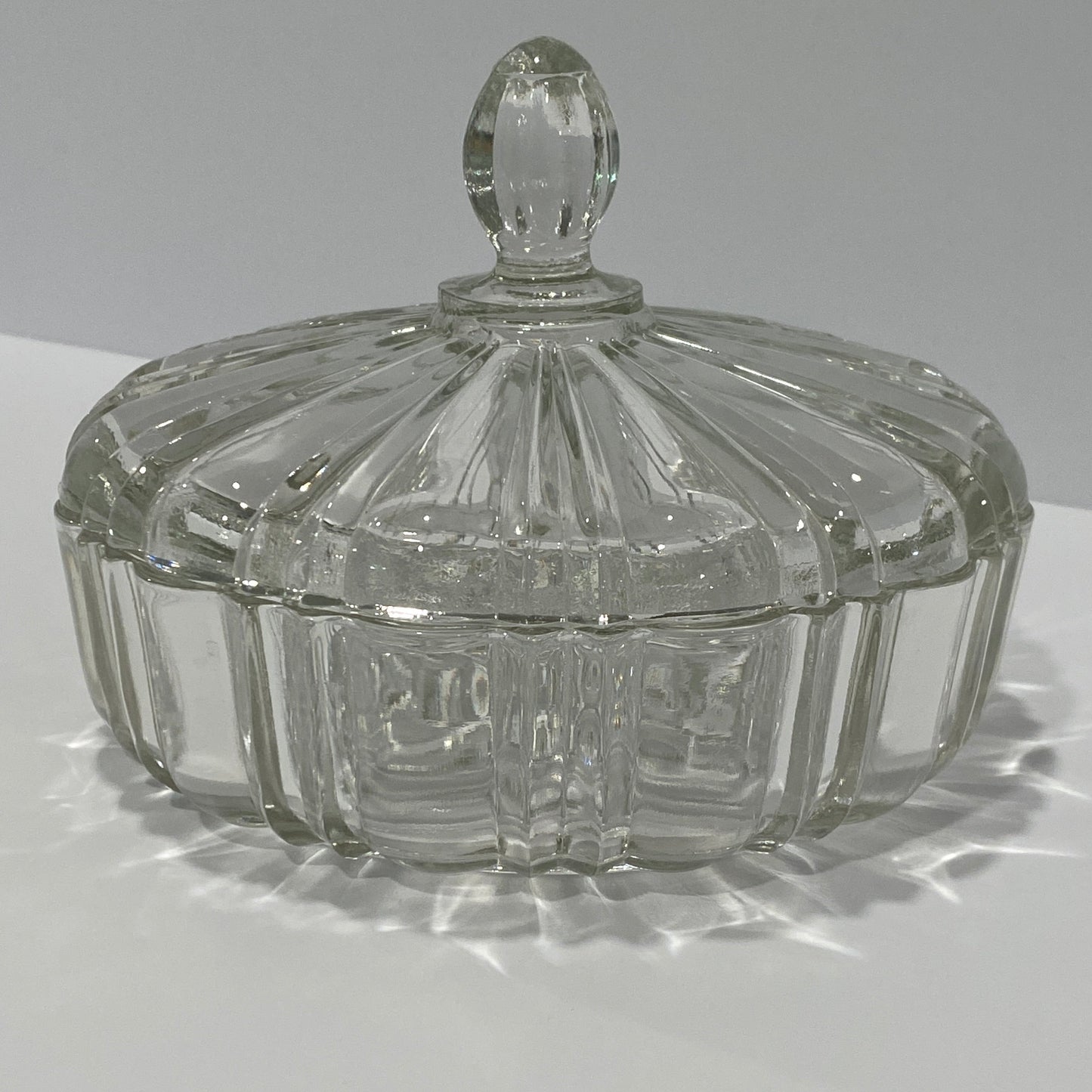 Indiana Glass Windsor Button-Base Jar