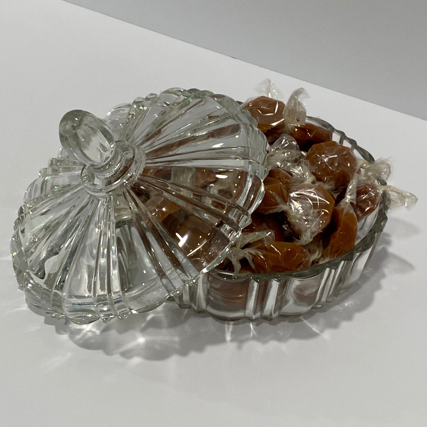 Indiana Glass Windsor Button-Base Jar
