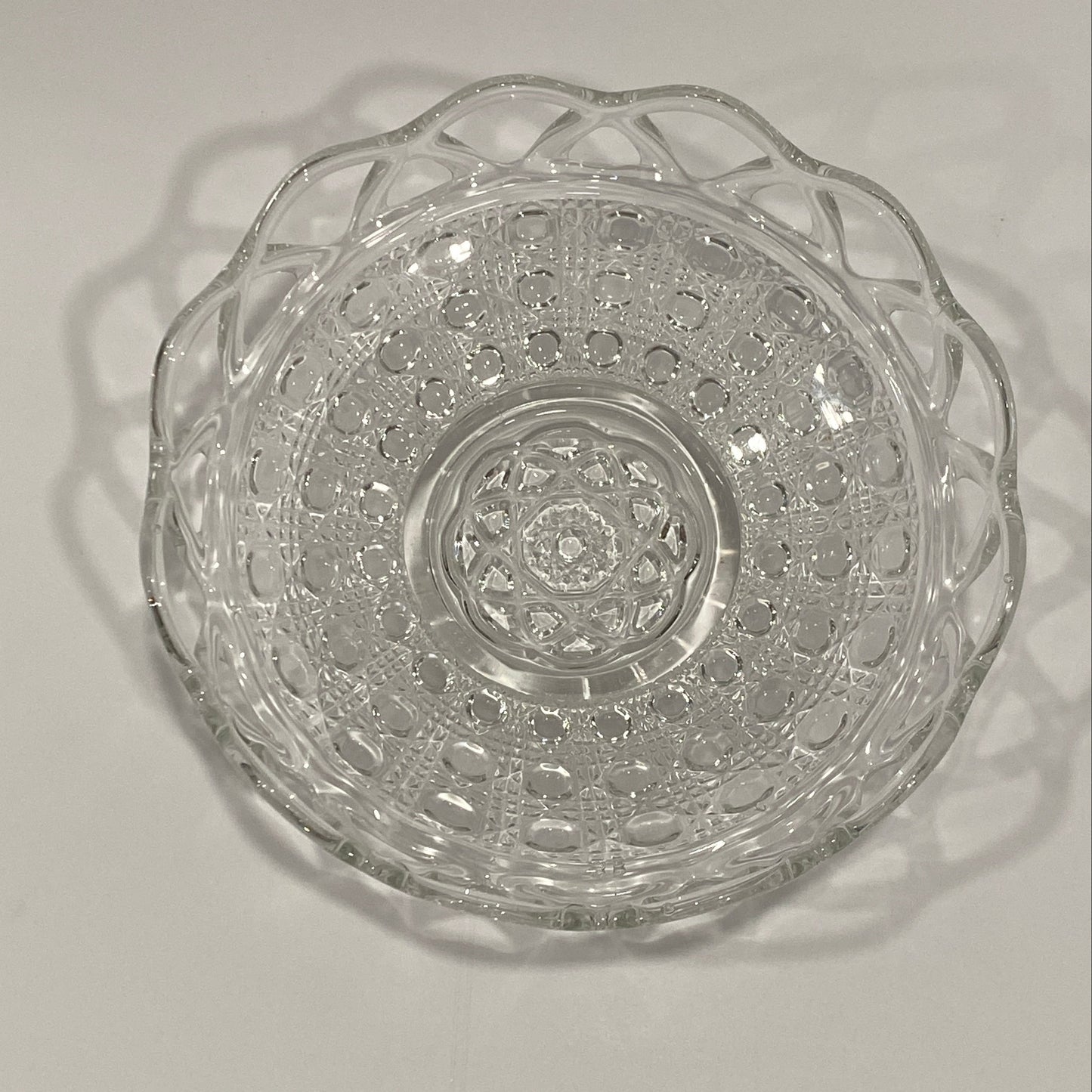 Vintage Jeannette Glass "Anniversary" Sunburst Bowl