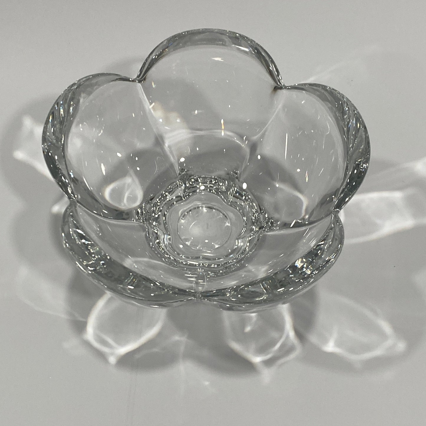 Mikasa Austria Five-Petal Sculpted Crystal Bowl