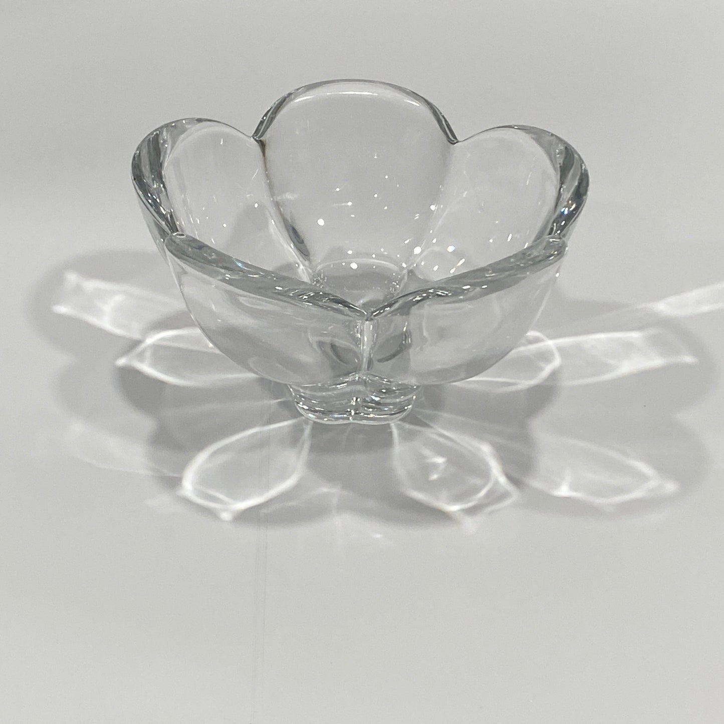 Mikasa Austria Five-Petal Sculpted Crystal Bowl