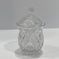 7" Wexford Diamond Pattern Glass Jar