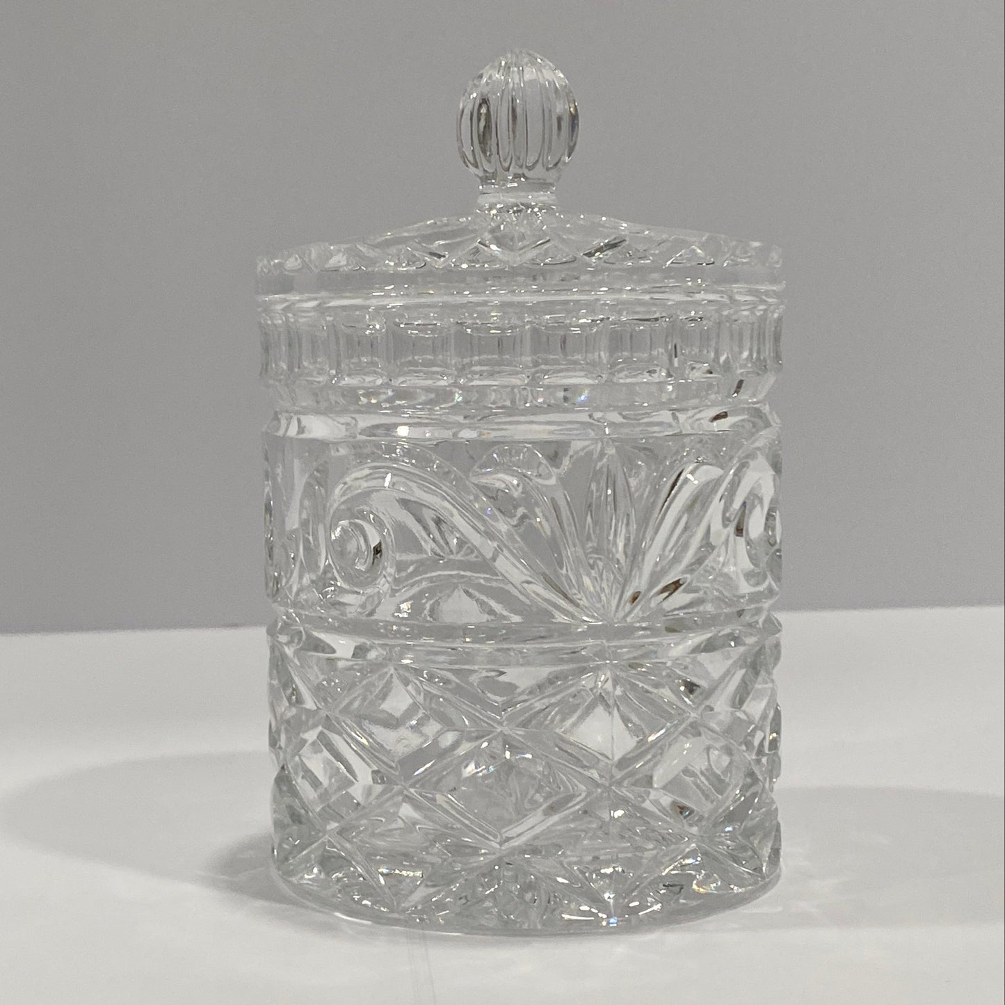 Hand-Cut Slovakian Crystal Jar