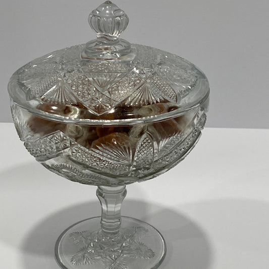 Fifth Avenue Lead Crystal Pedestal Jar