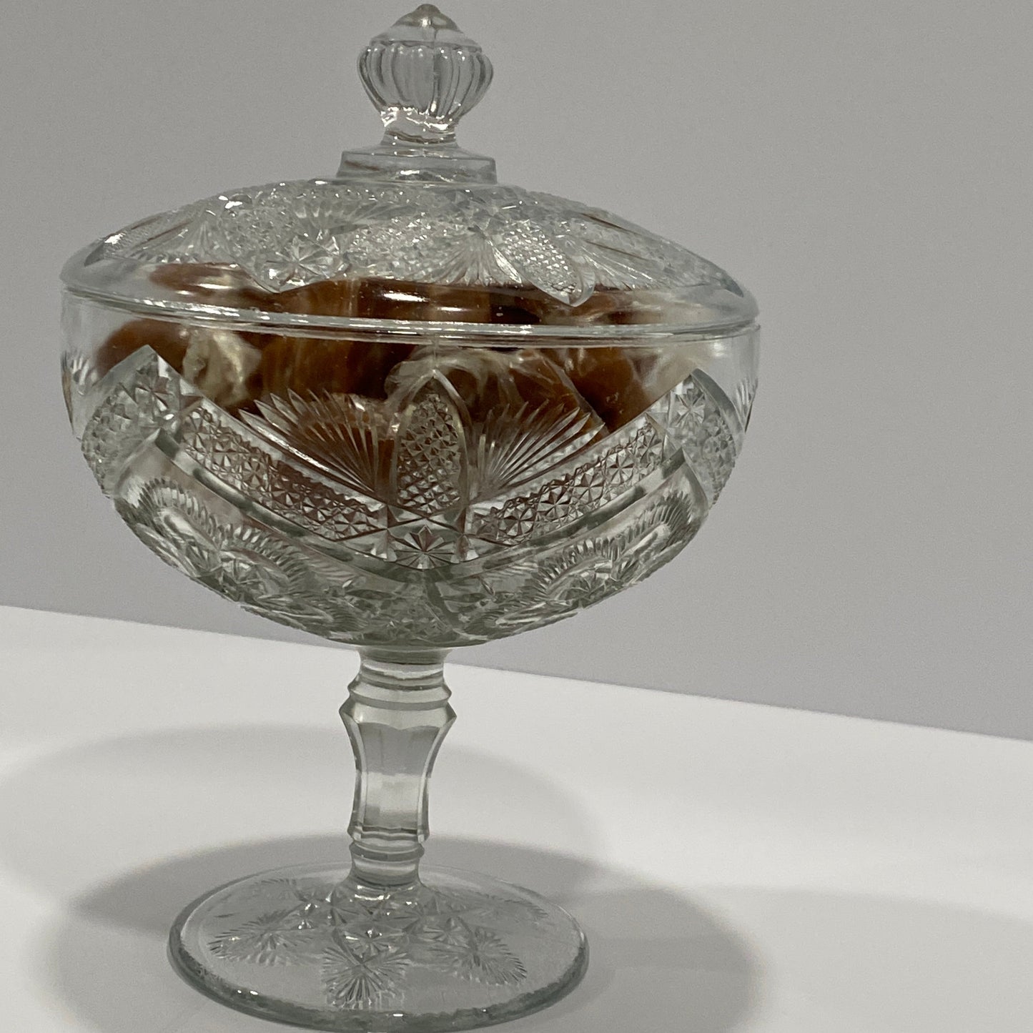 Fifth Avenue Lead Crystal Pedestal Jar