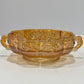 Vintage Jeannette "Floragold" Iridescent Rose Dish