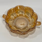 Vintage Jeannette "Floragold" Iridescent Rose Dish