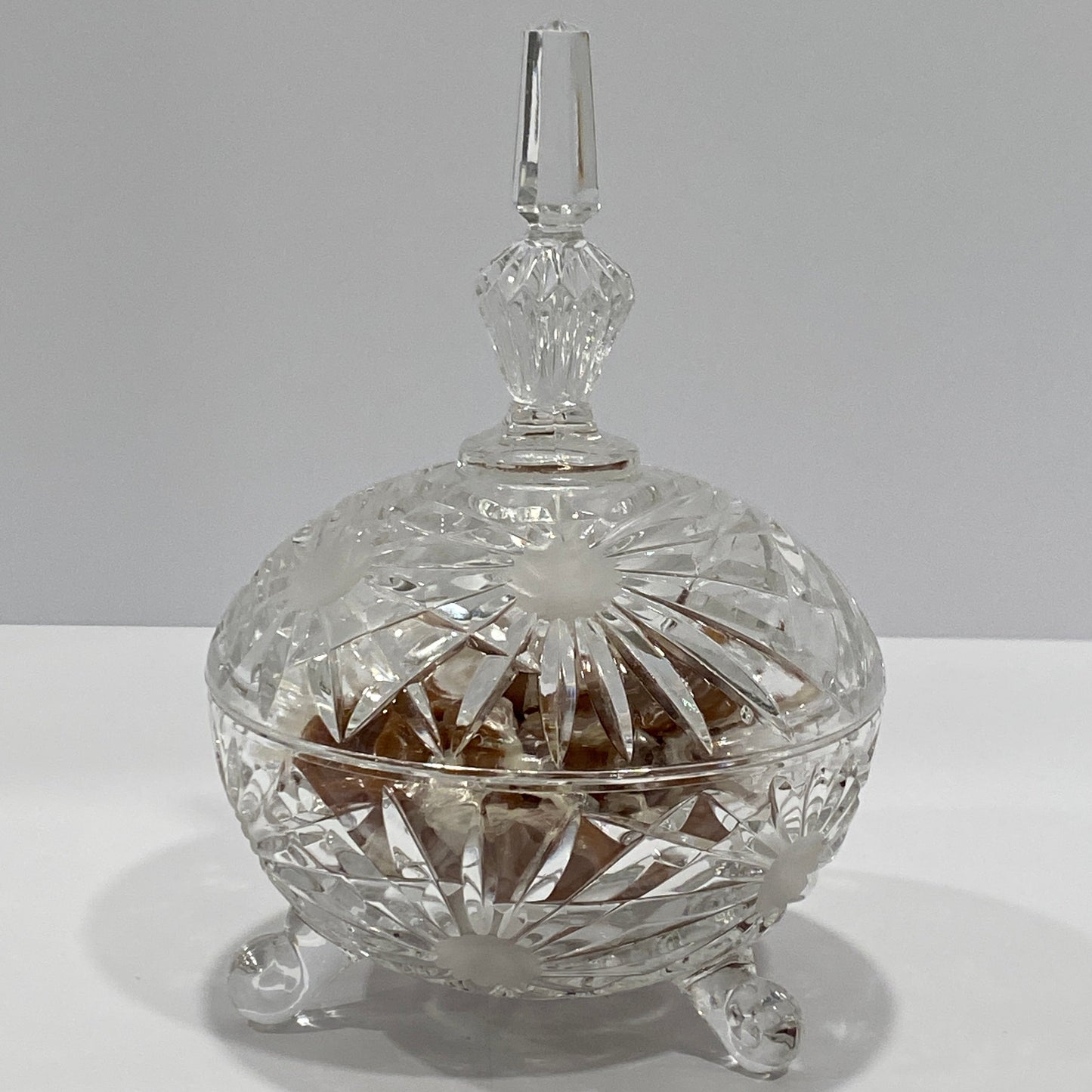 Shannon Crystal "Dublin" 3-Footed Lidded Centerpiece