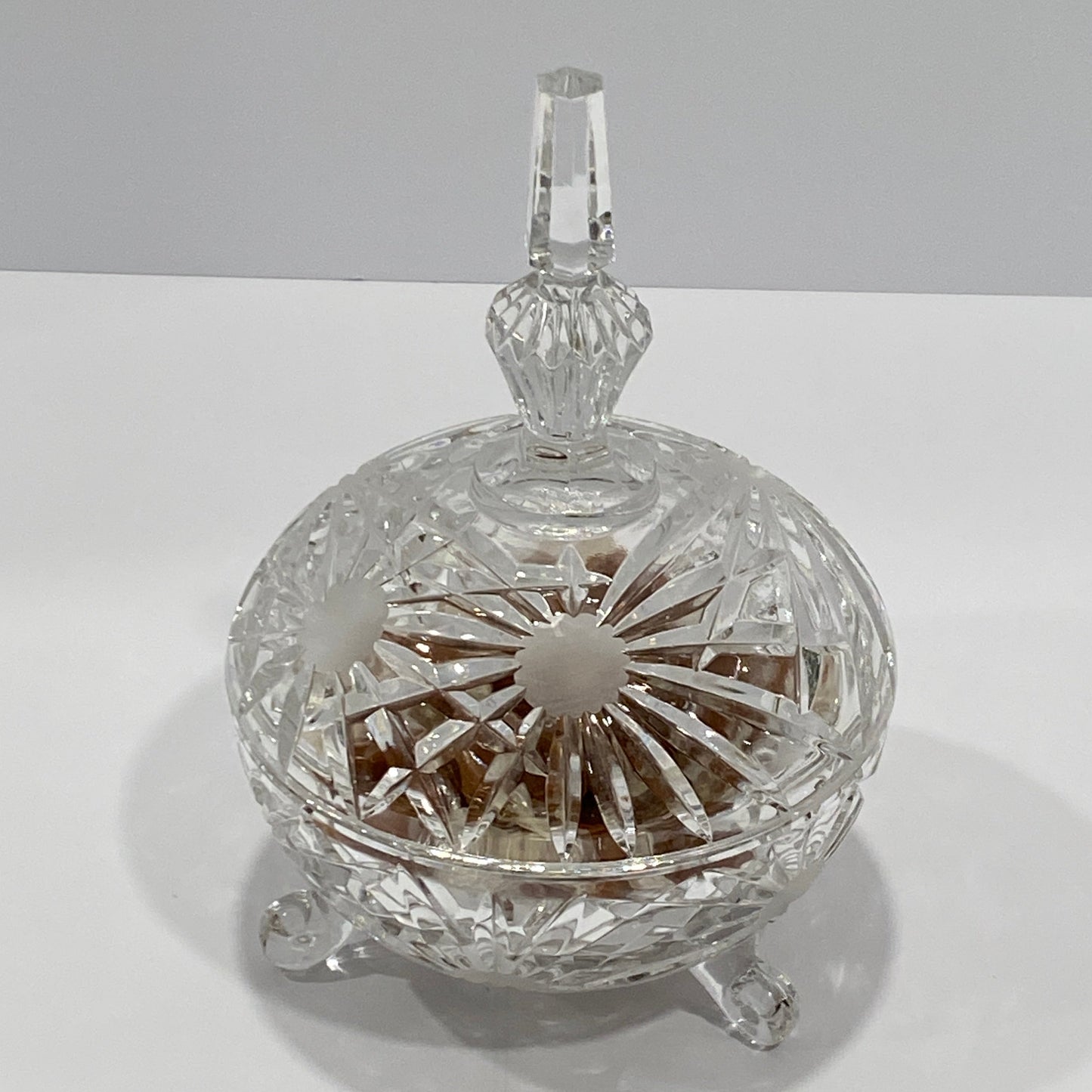 Shannon Crystal "Dublin" 3-Footed Lidded Centerpiece