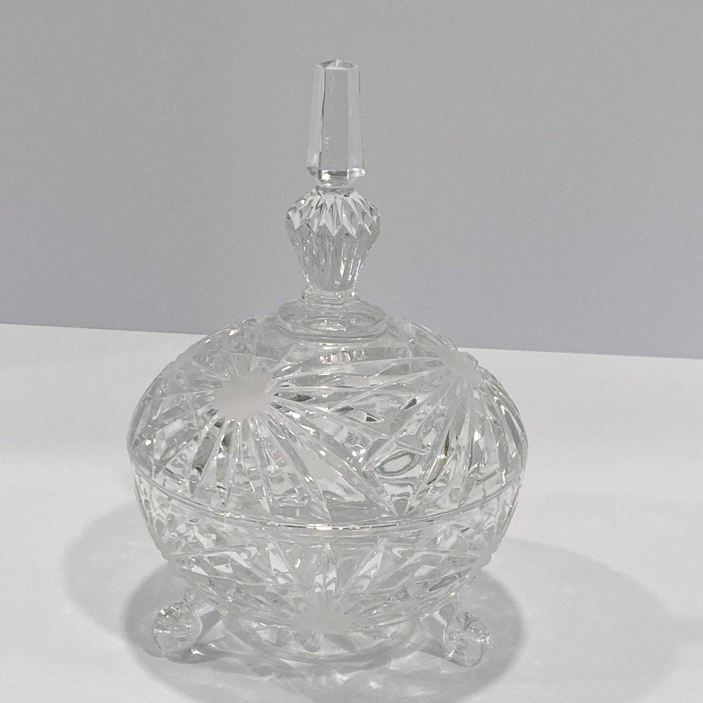 Shannon Crystal "Dublin" 3-Footed Lidded Centerpiece
