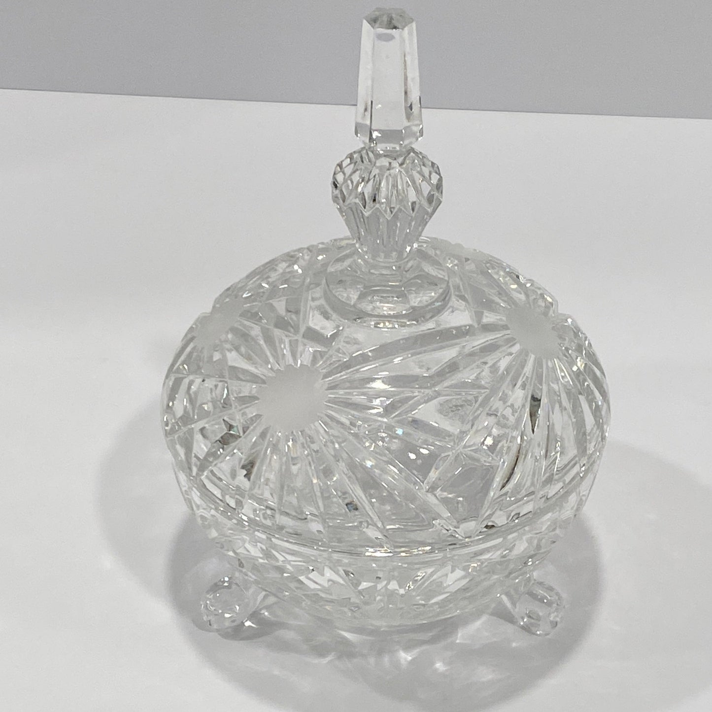 Shannon Crystal "Dublin" 3-Footed Lidded Centerpiece