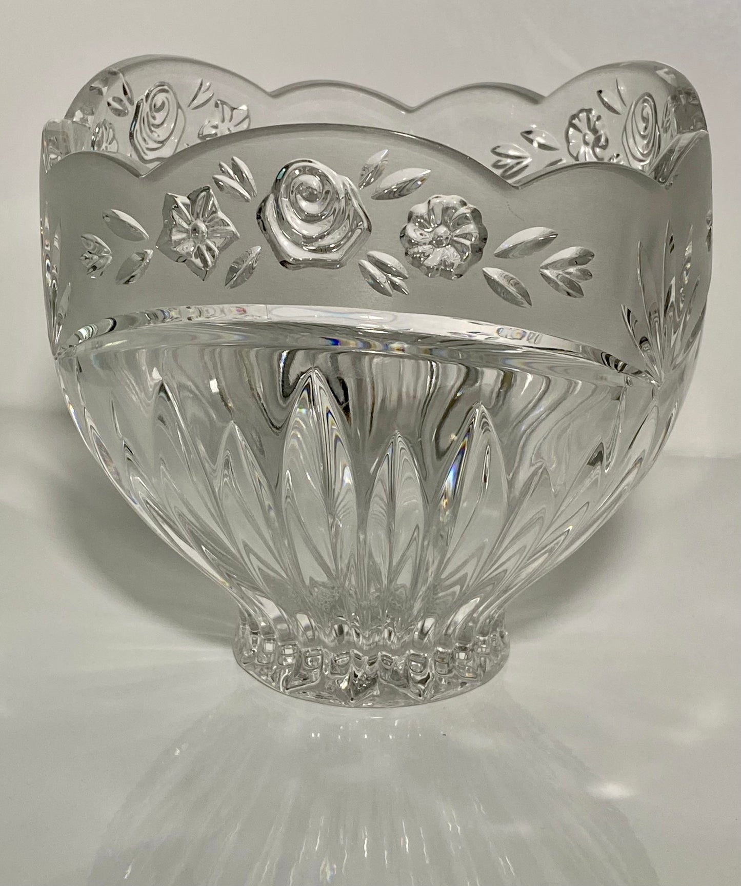 Vintage Oneida Southern Garden Crystal Candy Dish