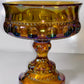 1970's Vintage Marigold Carnival Glass Kings Crown Candy Dish