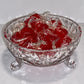 1940's Art Deco Lead Crystal Footed Candy dish