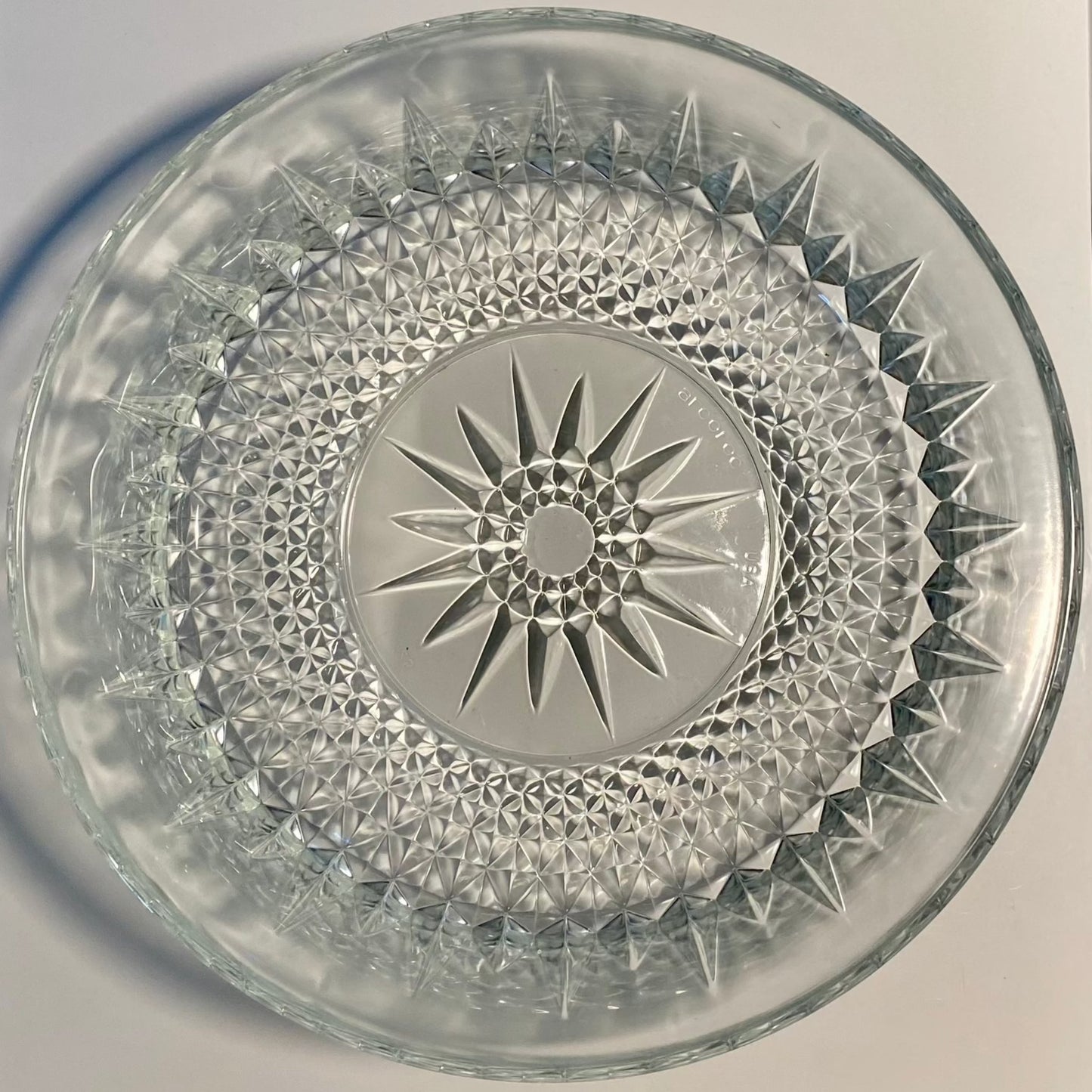 Vintage Arcoroc Diamant Starburst USA
